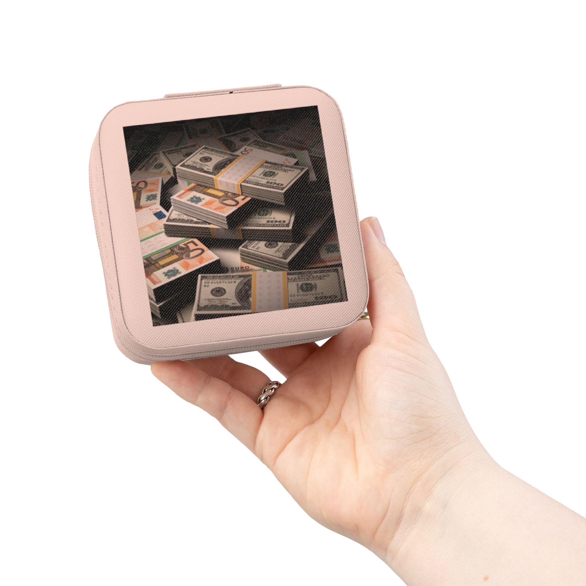 Stack of Cash Jewelry Travel Case | Compact Portable Organizer