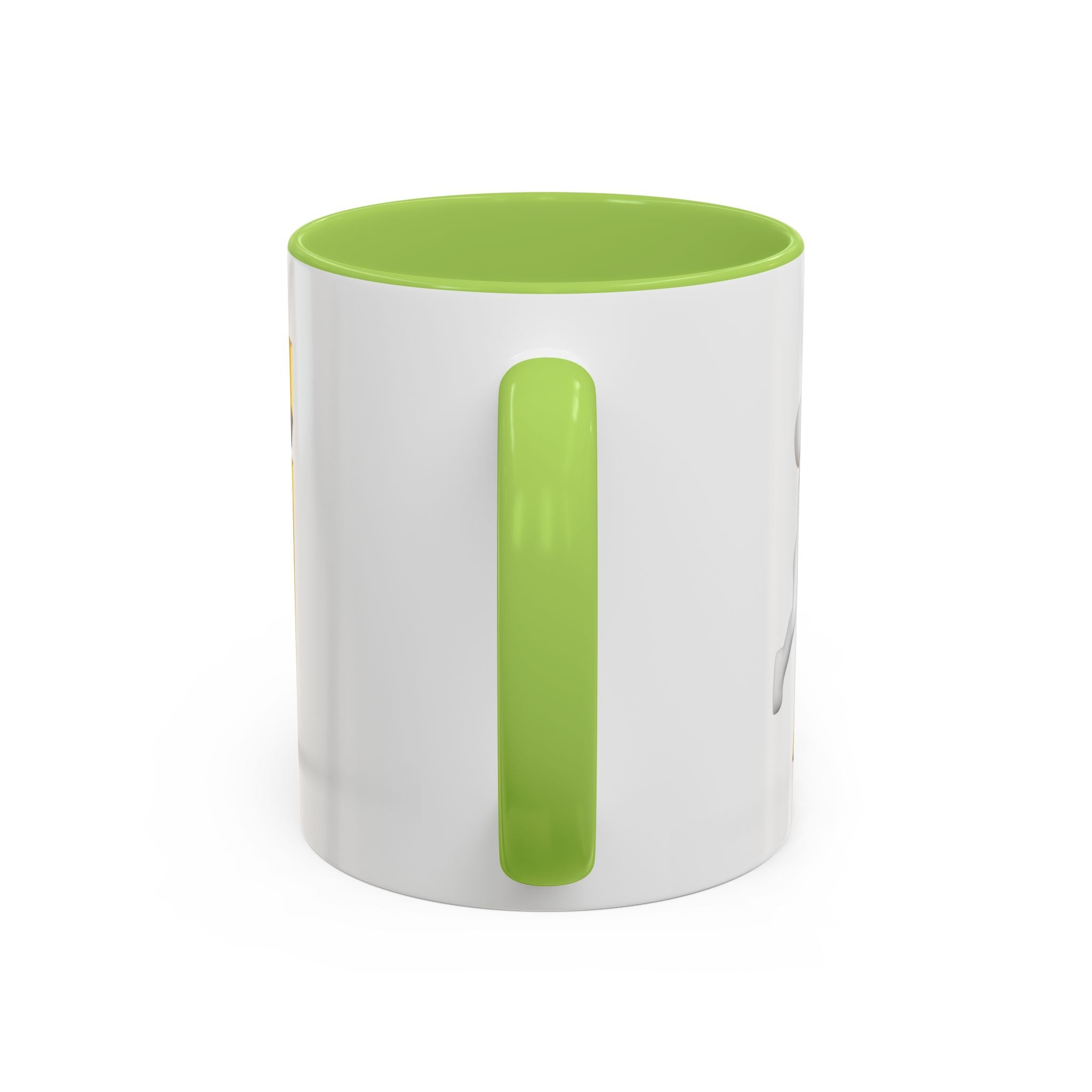 Tasse avec figurine 3D bâton poussant la lettre J dorée | Tasse à café