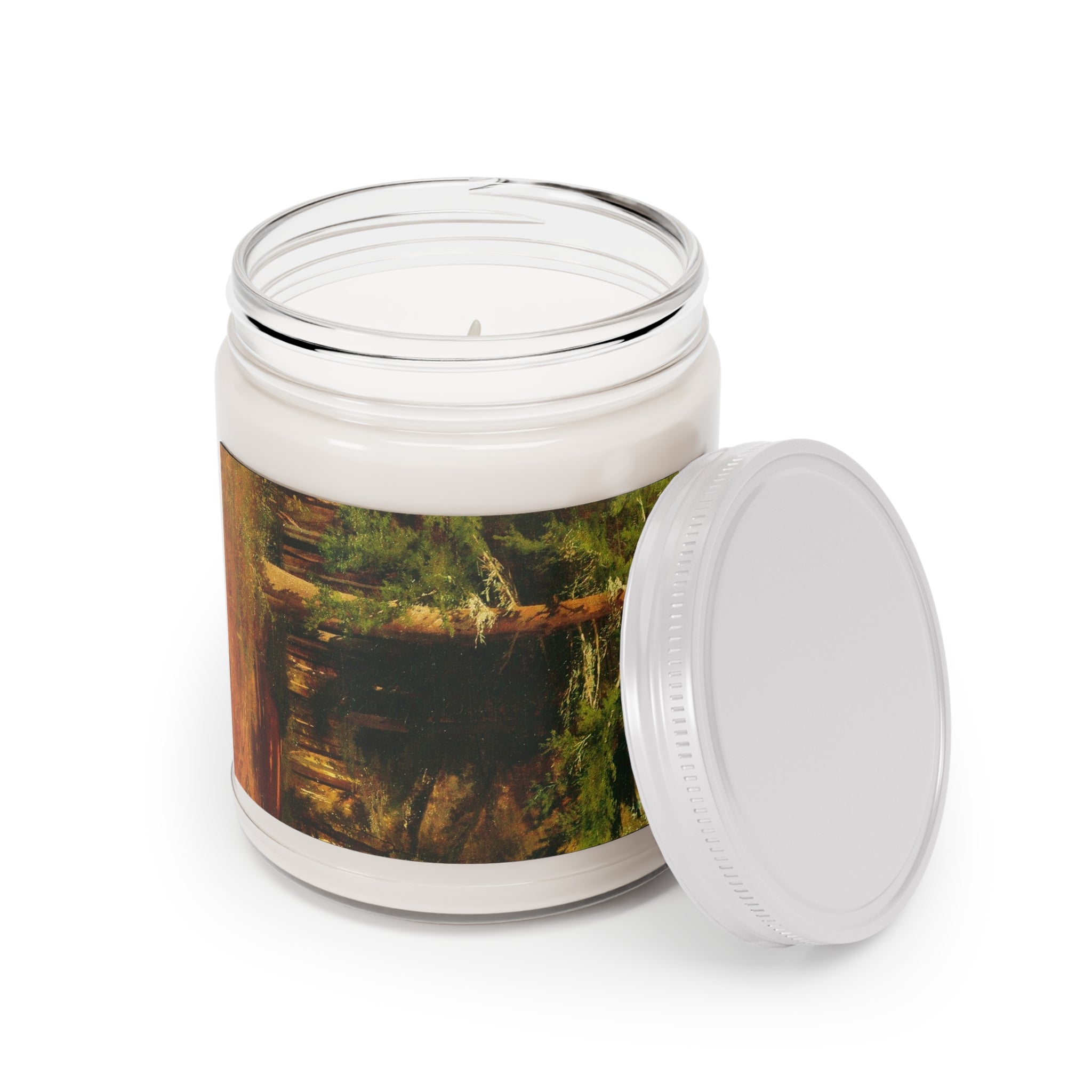 Forest Landscape Candle 9oz Soy Jar | White Lid