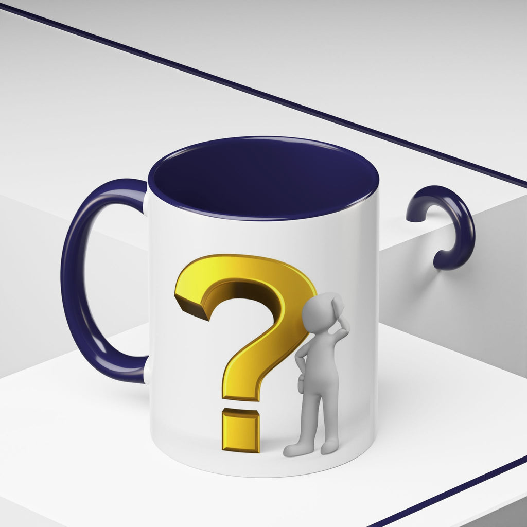 Fragezeichen-Figur-Tasse | Akzent-Kaffeetasse
