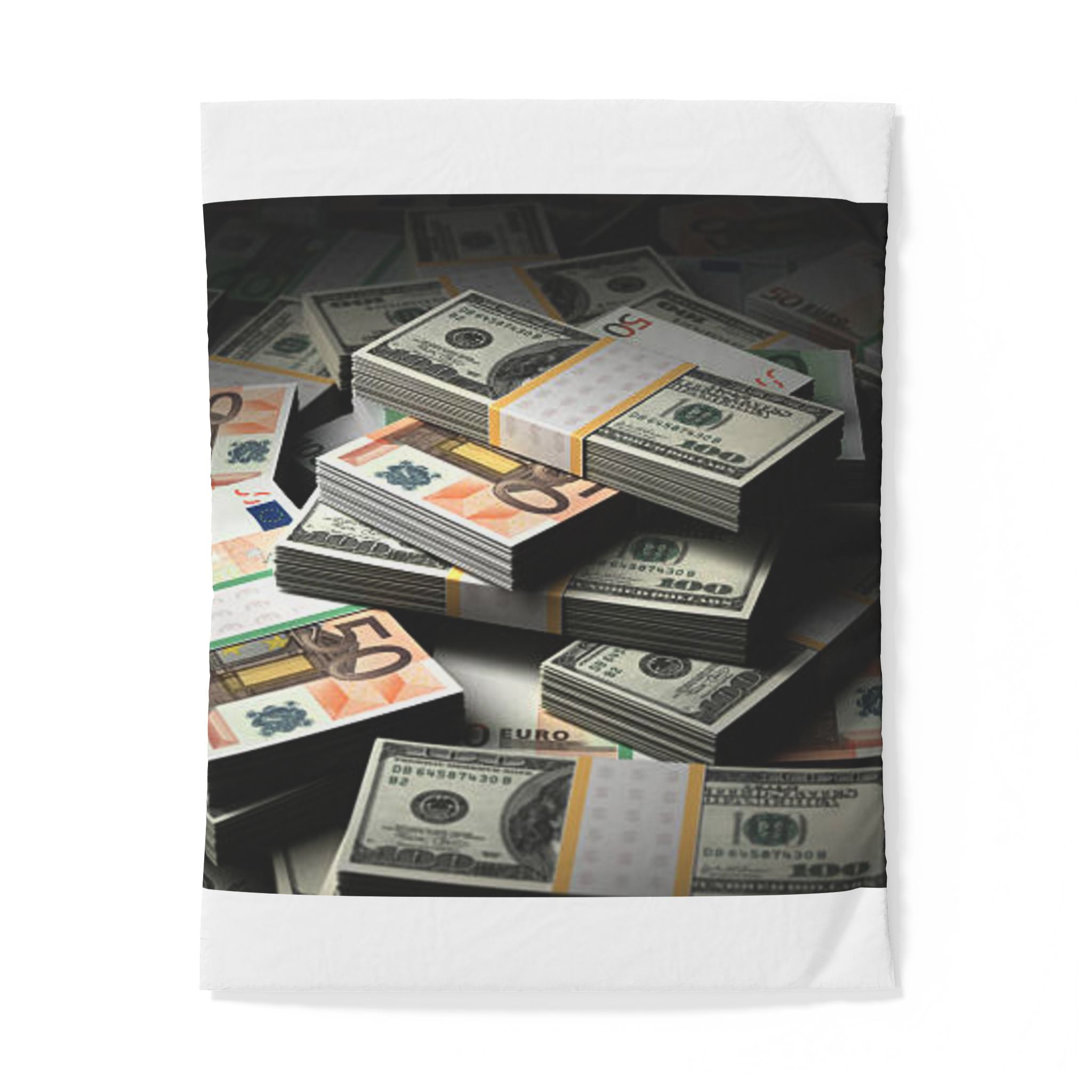 Stacks of Cash Duvet Cover | Money Print Bedding