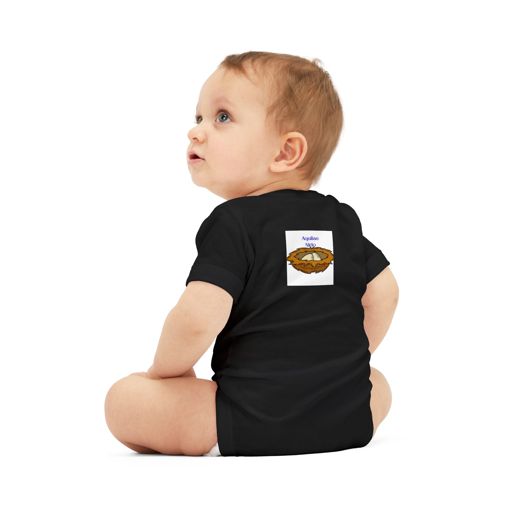 Baby Bird Nest Onesie | Infant One Piece with Nest Illustration