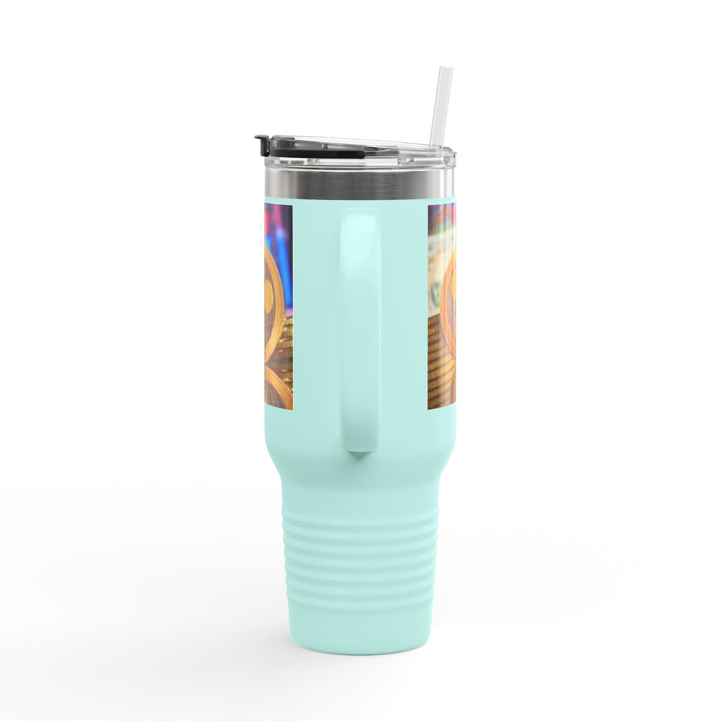 Ripple Crypto Coin Stack Insulated Travel Mug | 40oz