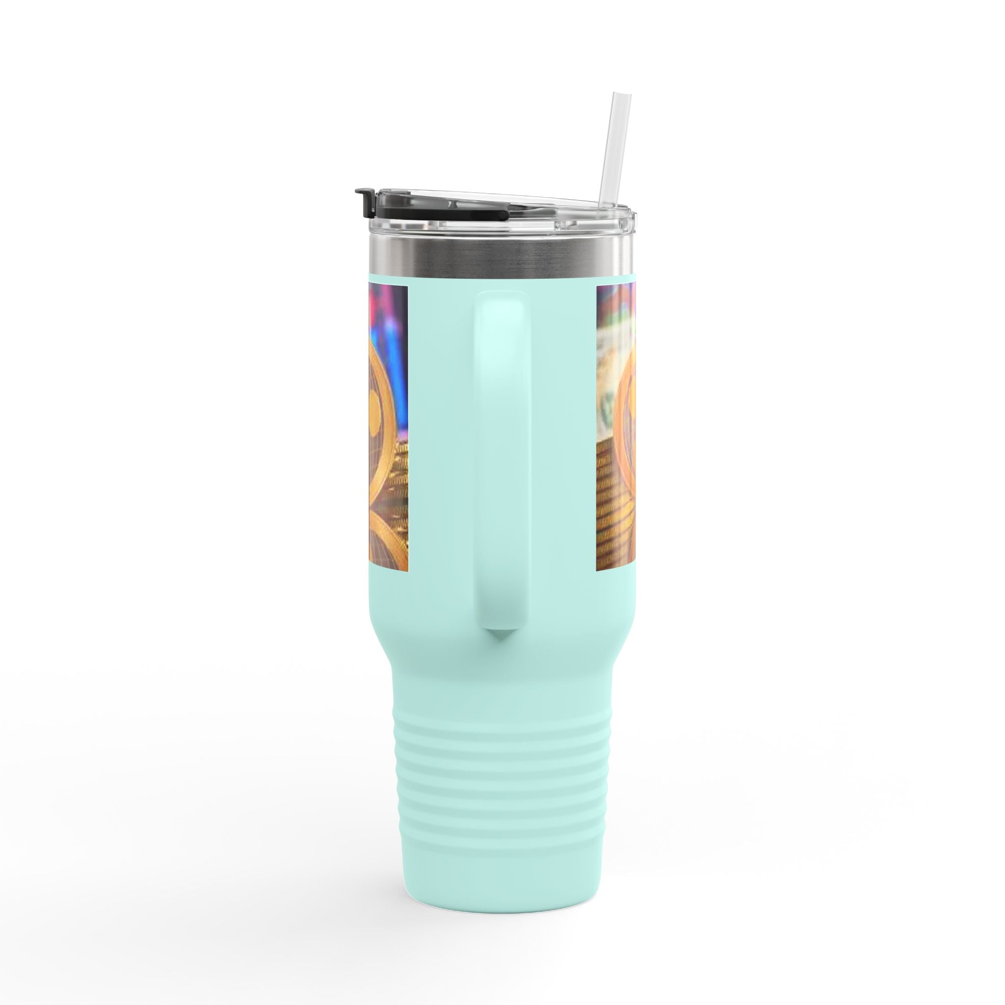 Ripple Crypto Coin Stack Insulated Travel Mug | 40oz