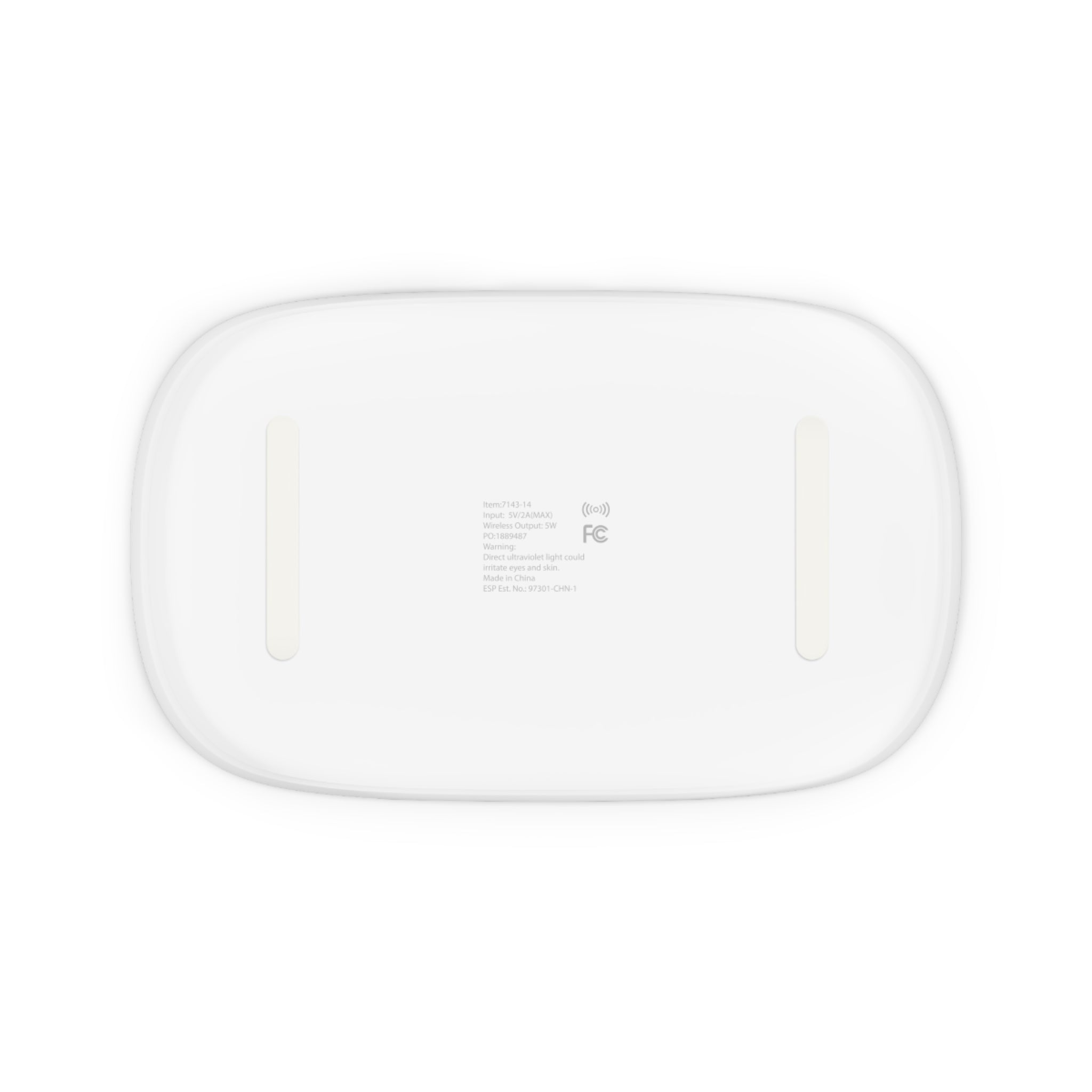 Yellow Letter K monogram Wireless Charging Pad | UV Phone Sanitizer