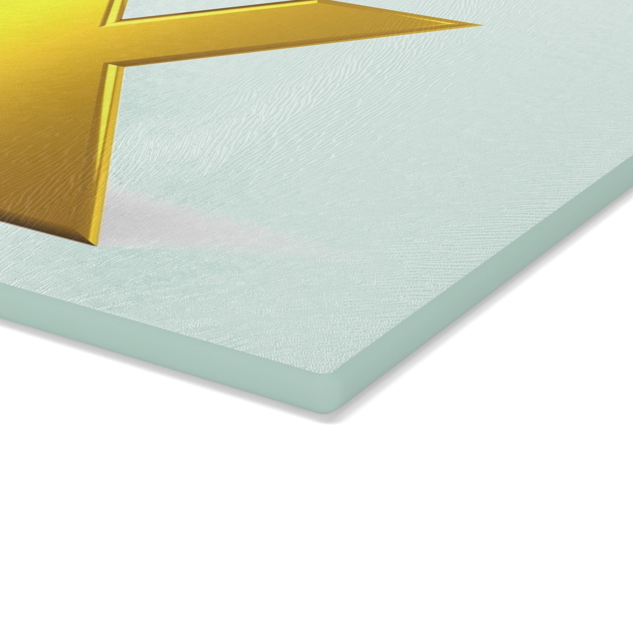 Gold X with 3D Figure Glass Cutting Board