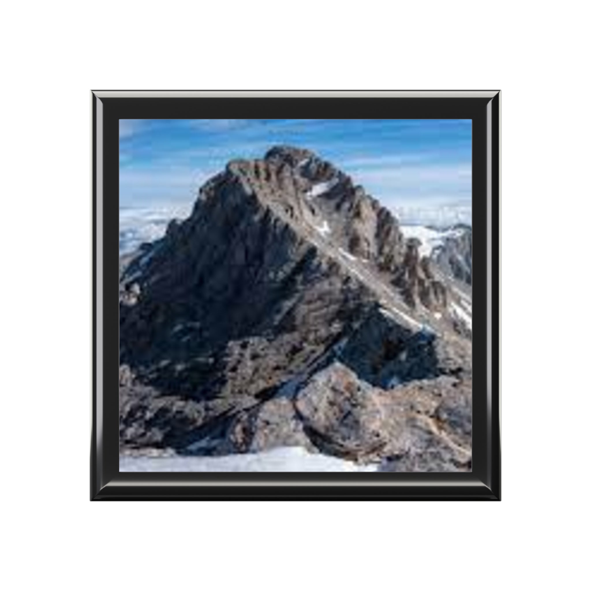Rock Mountain Peak Jewelry Box | Scenic Alpine Landscape Keepsake