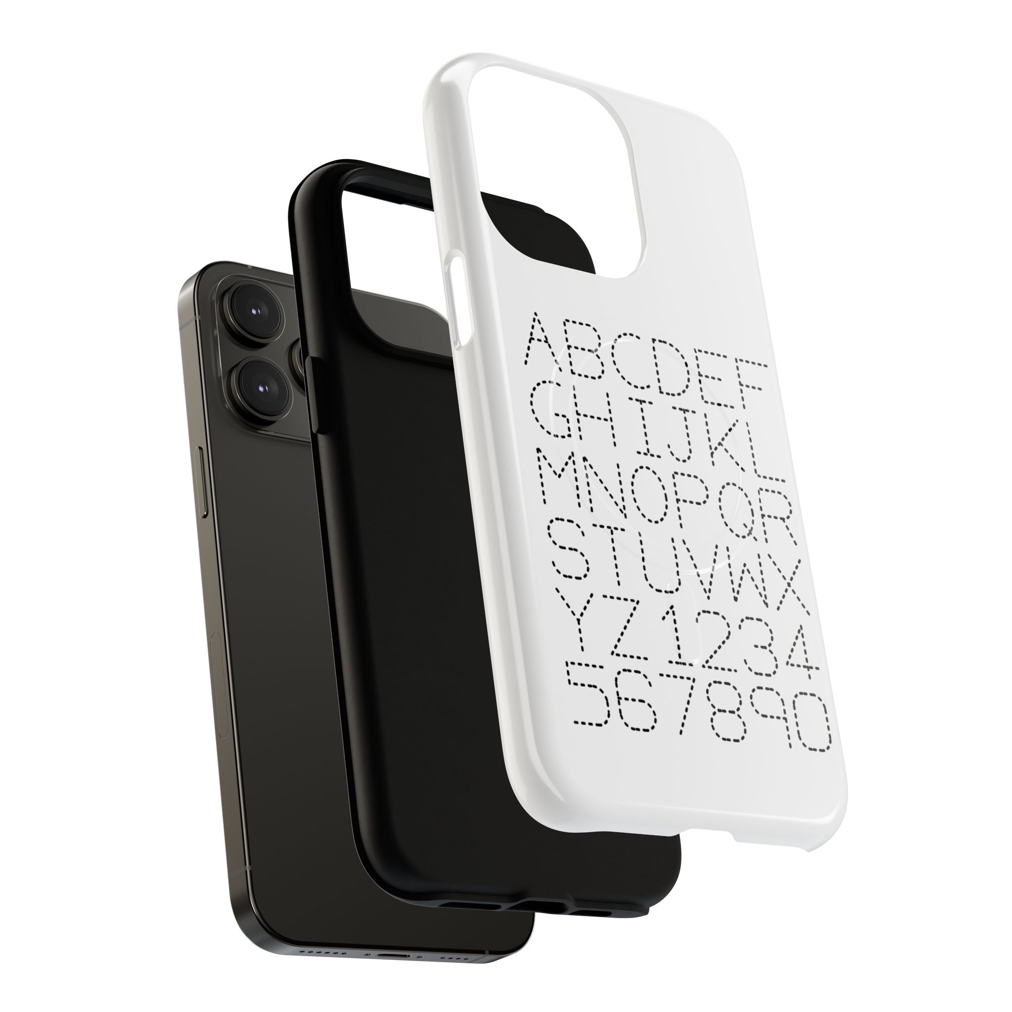 Dotted Alphabet Phone Case | Tough Magnetic Case