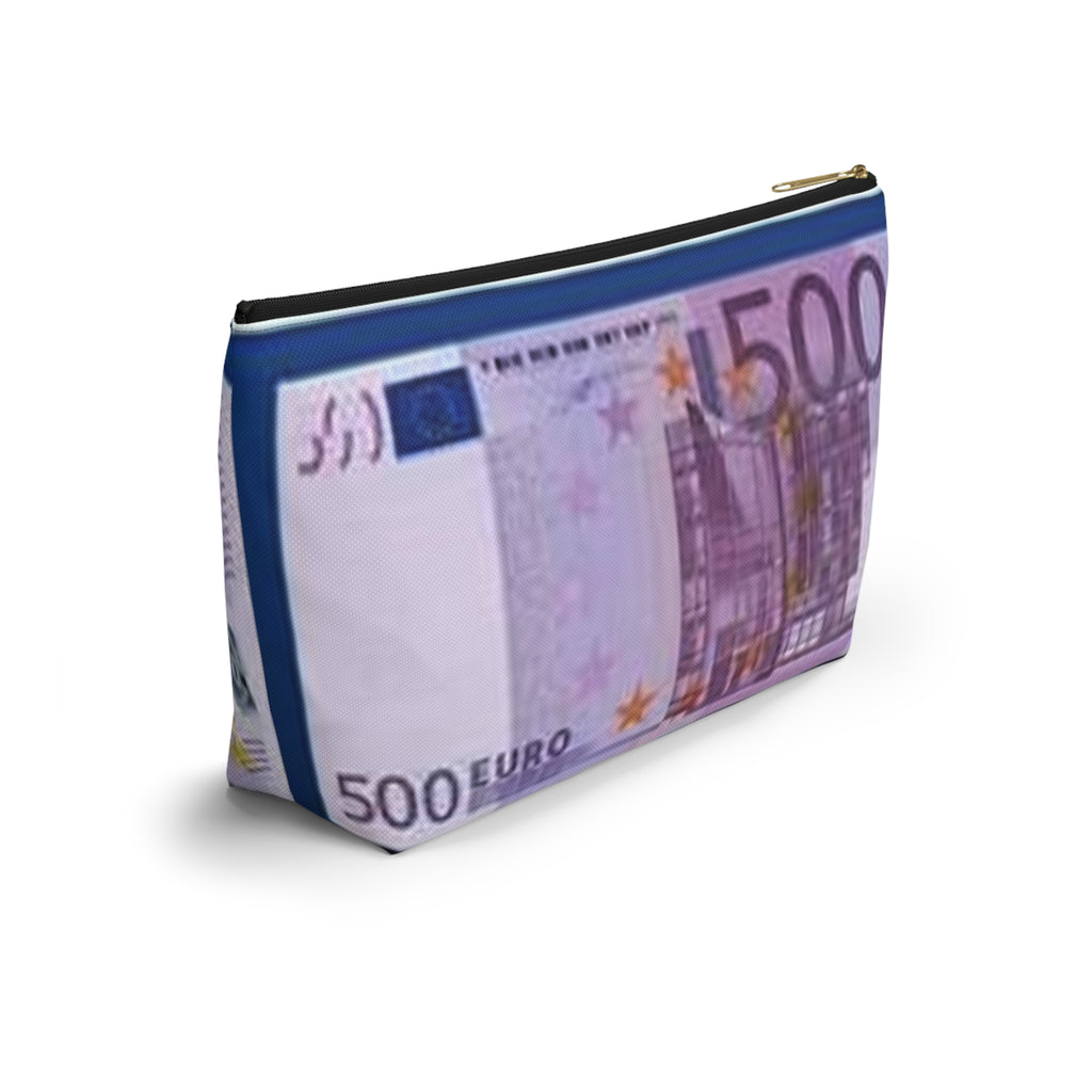 500 Euro Bill Accessory Pouch | Money Print Cosmetic Bag
