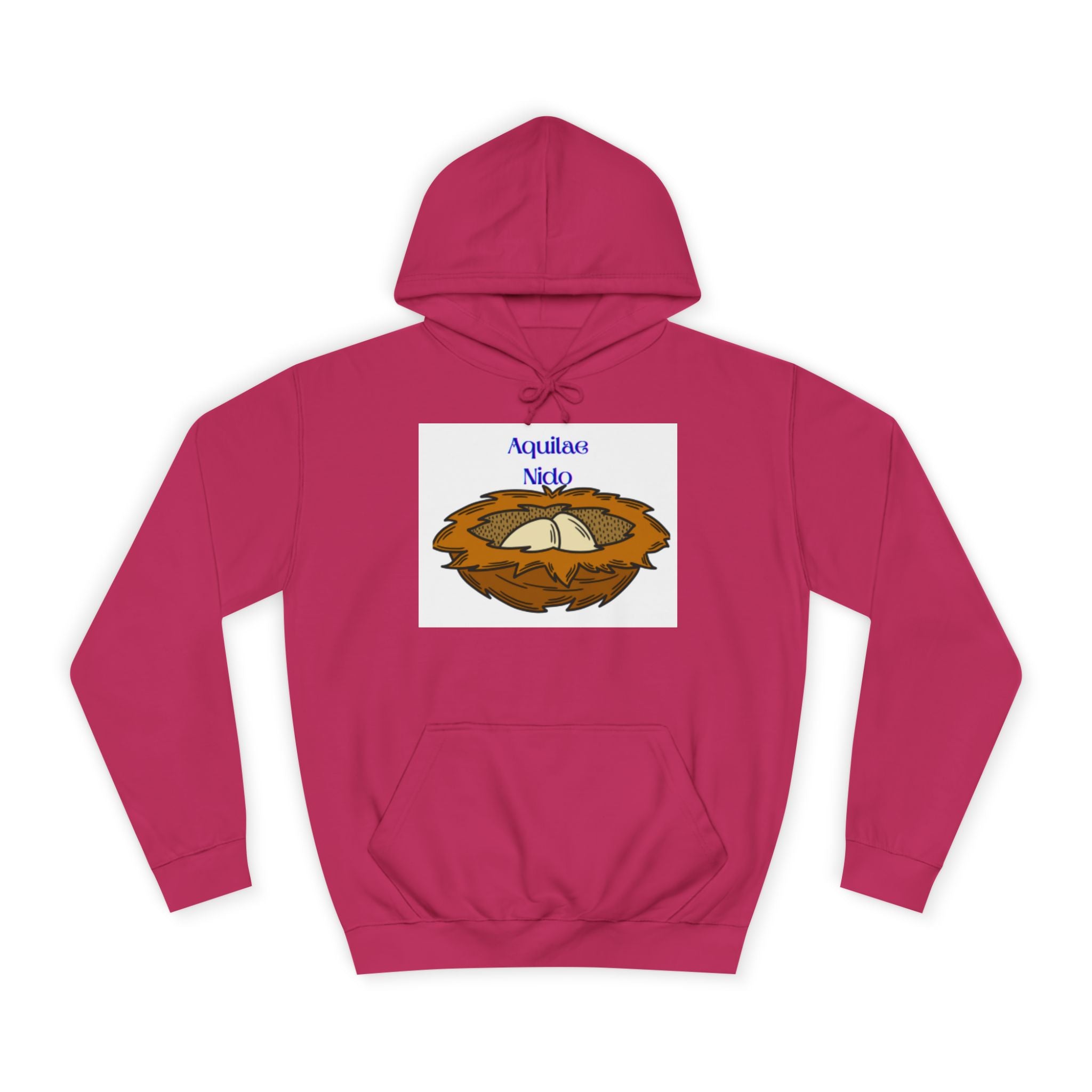 Sweat à capuche illustration Nid Aquilae Nido | Style blason universitaire