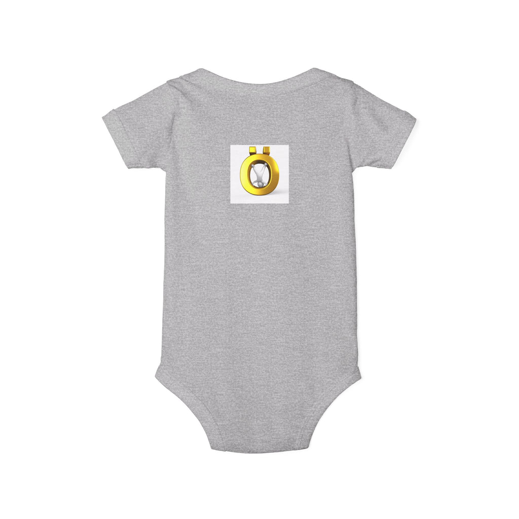 Yellow Letter Ö with Diamond Infant One-Piece | Baby Bodysuit