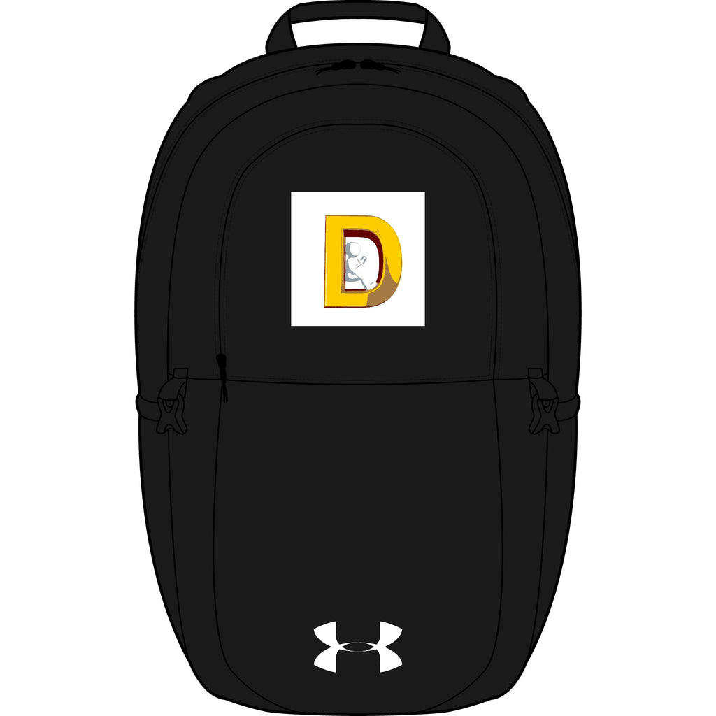 Yellow Letter D Monogram Backpack | Embroidered Initial Patch
