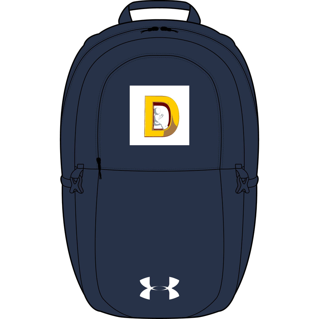 Yellow Letter D Monogram Backpack | Embroidered Initial Patch