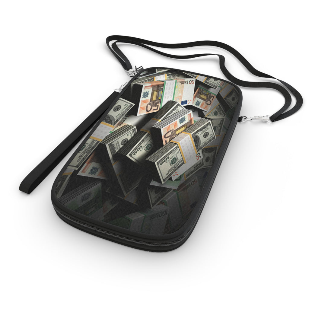 Stacks of Cash Passport Wallet | Money Print Travel Organizer