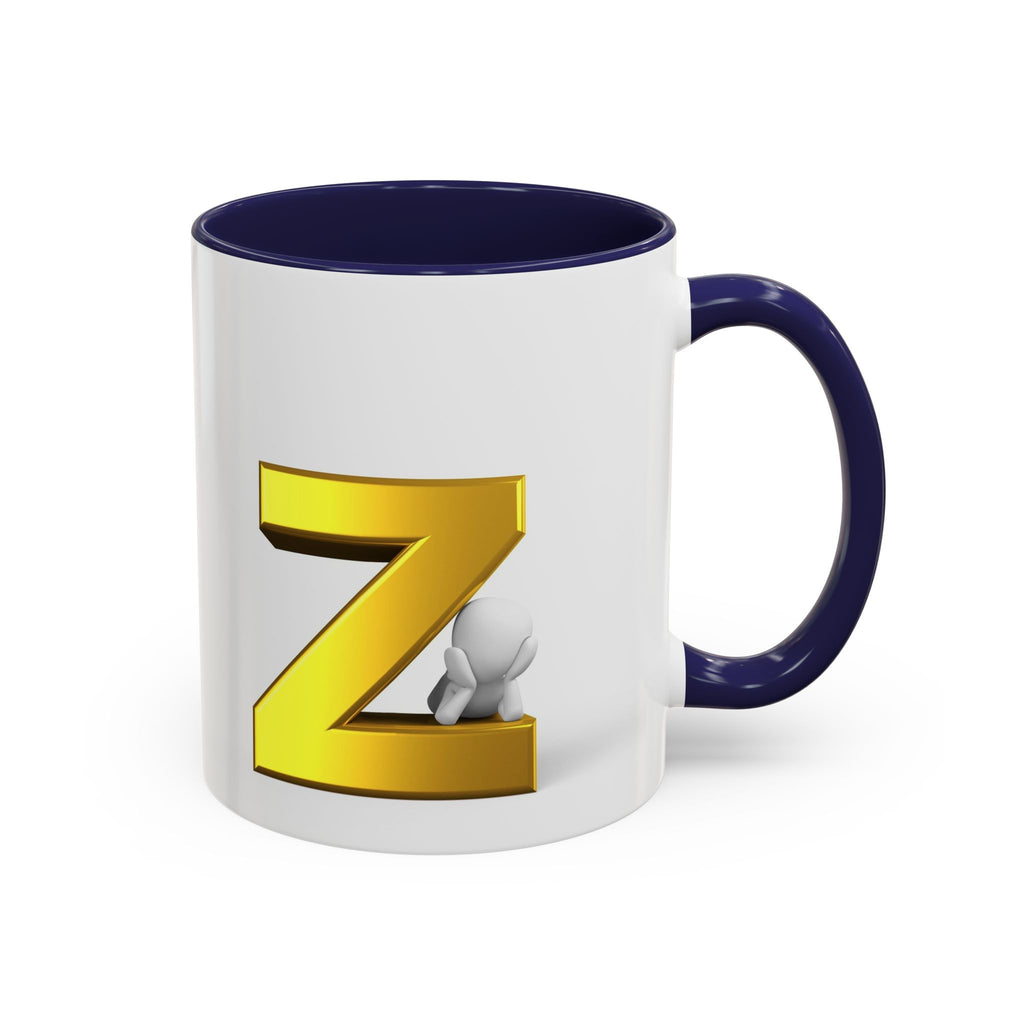 Gold Letter Z Initial Mug | Accent Coffee Mug 11oz or 15oz