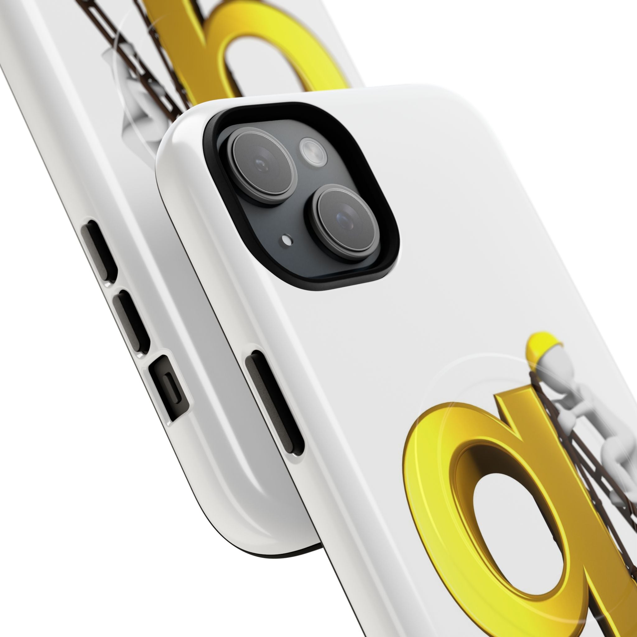 Golden Letter G Construction phone case | Magnetic Tough Case