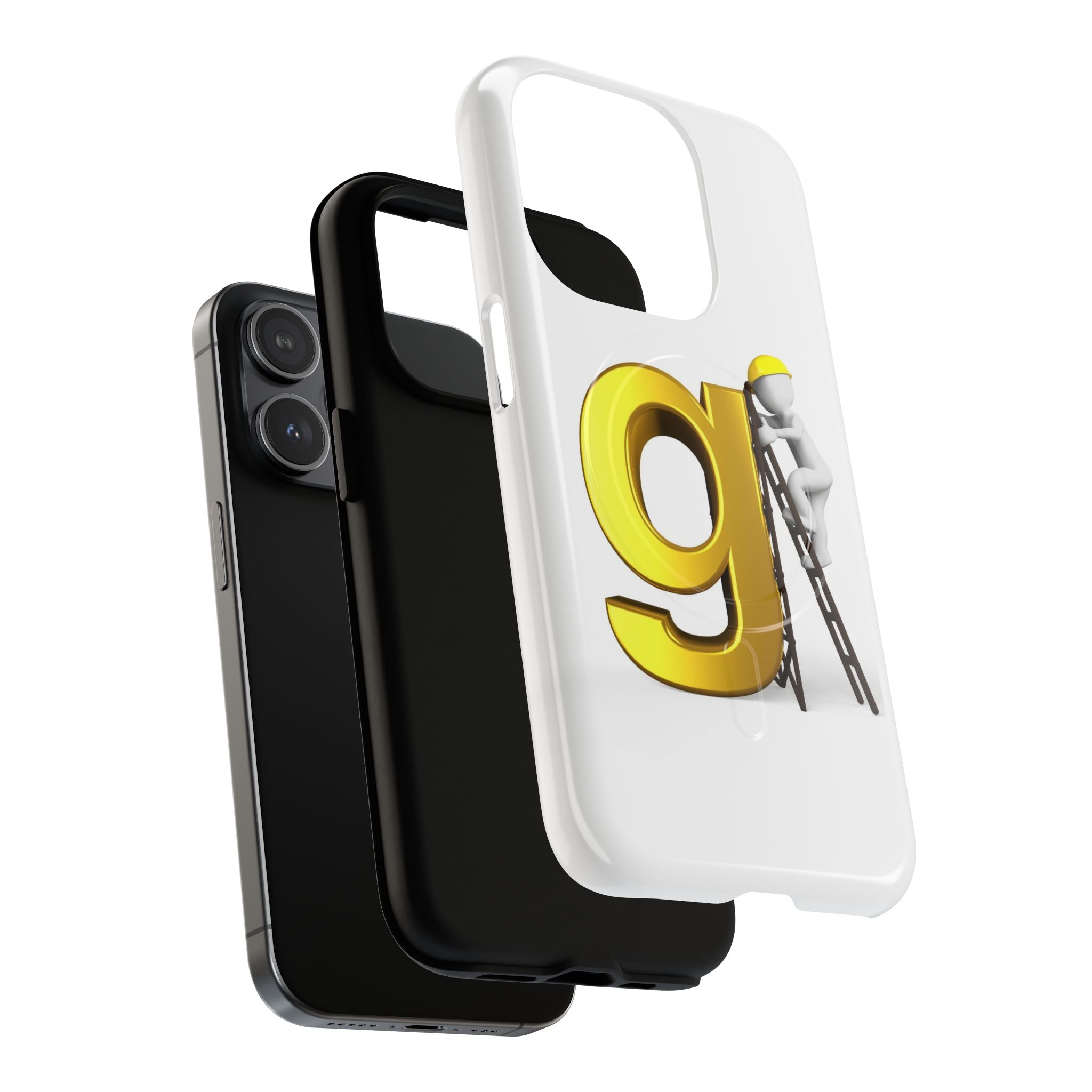 Golden Letter G Construction phone case | Magnetic Tough Case