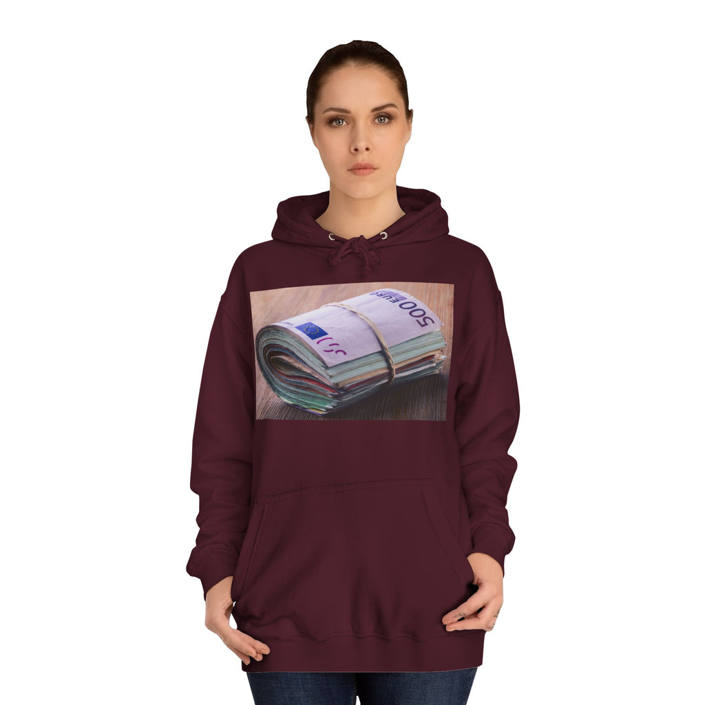 Rolled Currency Stack Hoodie | Money Print, Cash Bundle