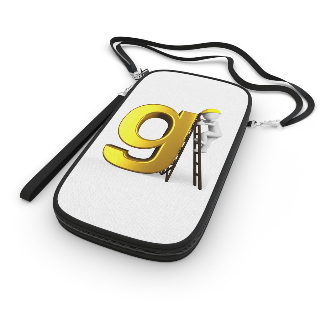 Gold 3D Letter G Passport Wallet | Typographic Travel Accessory