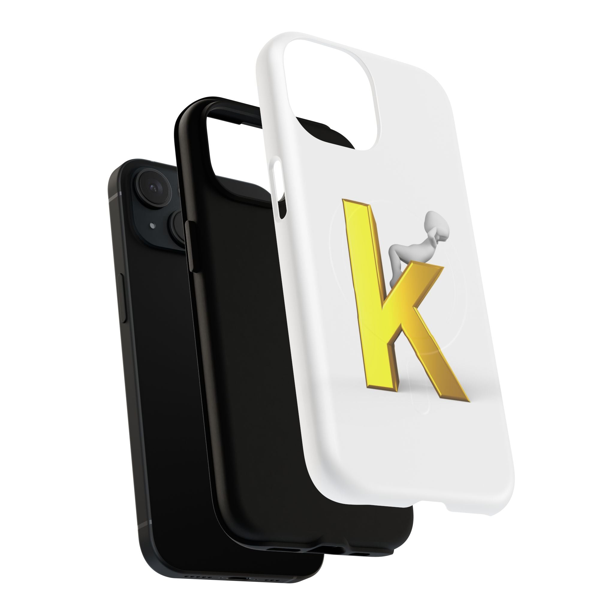 Letter K Logo Phone Case | Tough Magnetic Case, Initial Monogram