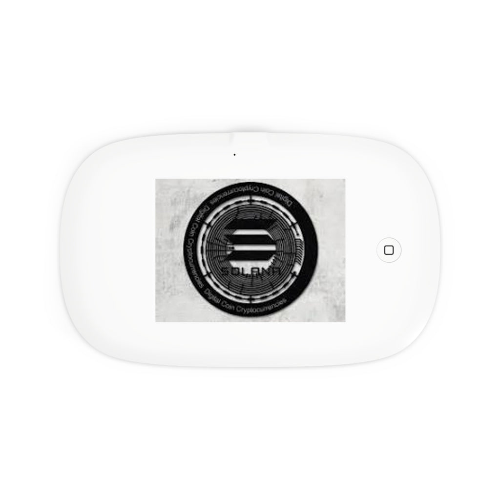 Solana Cryptocurrency Coin UV Phone Sanitizer and Wireless Charging Pad