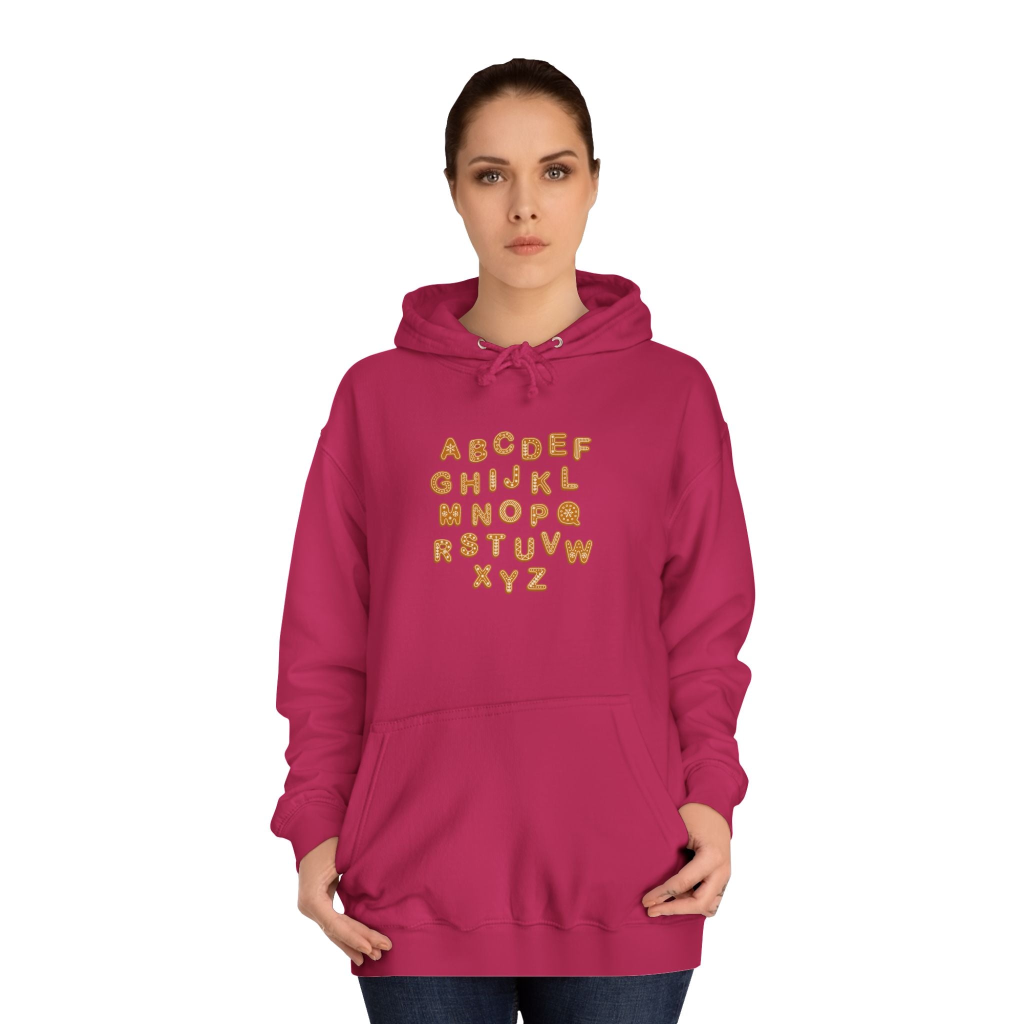 Cookie Alphabet Hoodie | Letters A to Z Cookie Font Sweatshirt