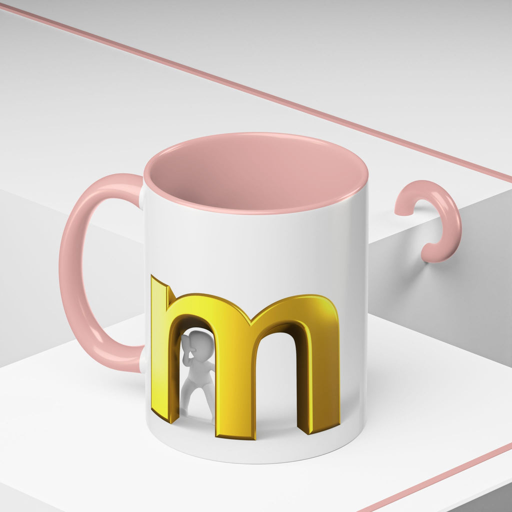 Gold Letter M Monogram Mug | Accent Coffee Mug
