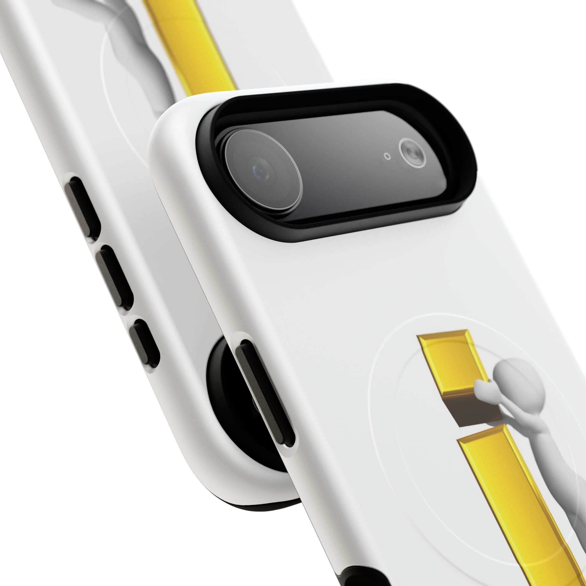3D Character Gold Letter i phone case | Tough Magnetic Case
