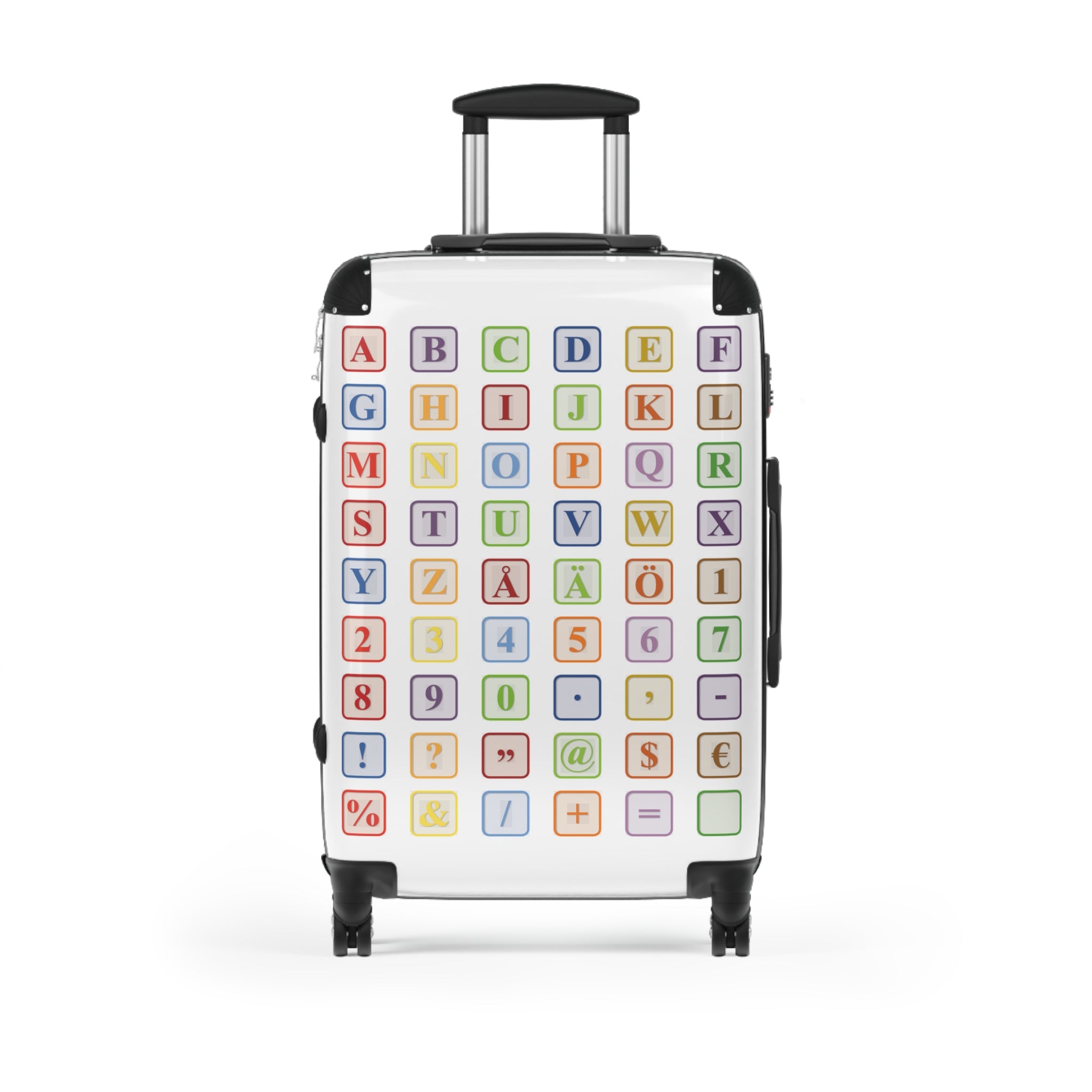 Valise Alphabet Blocks | Bagage avec lettres et chiffres colorés