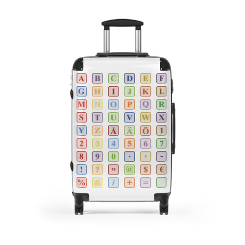 Alphabet Blocks Suitcase | Colorful Letters & Numbers Luggage