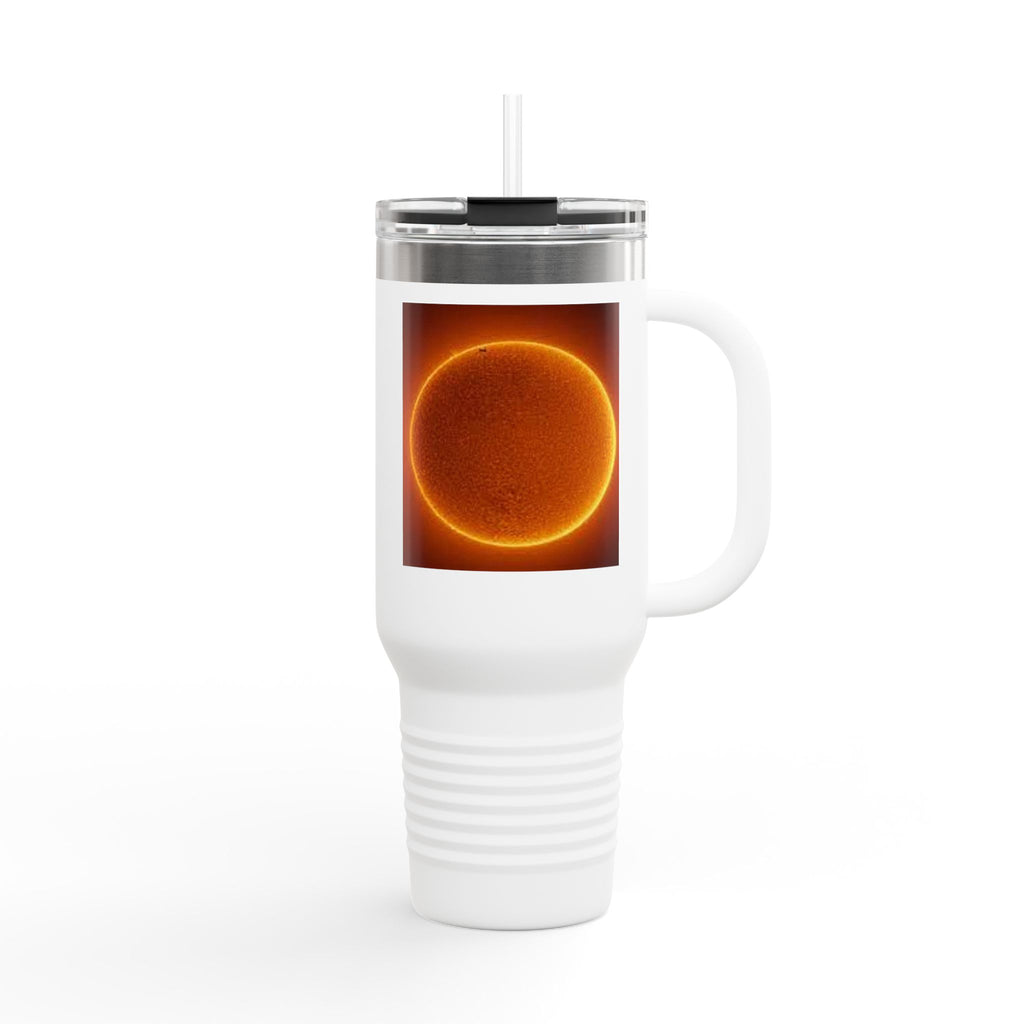 Glowing Solar Disc Travel Mug | 40oz Insulated Tumbler