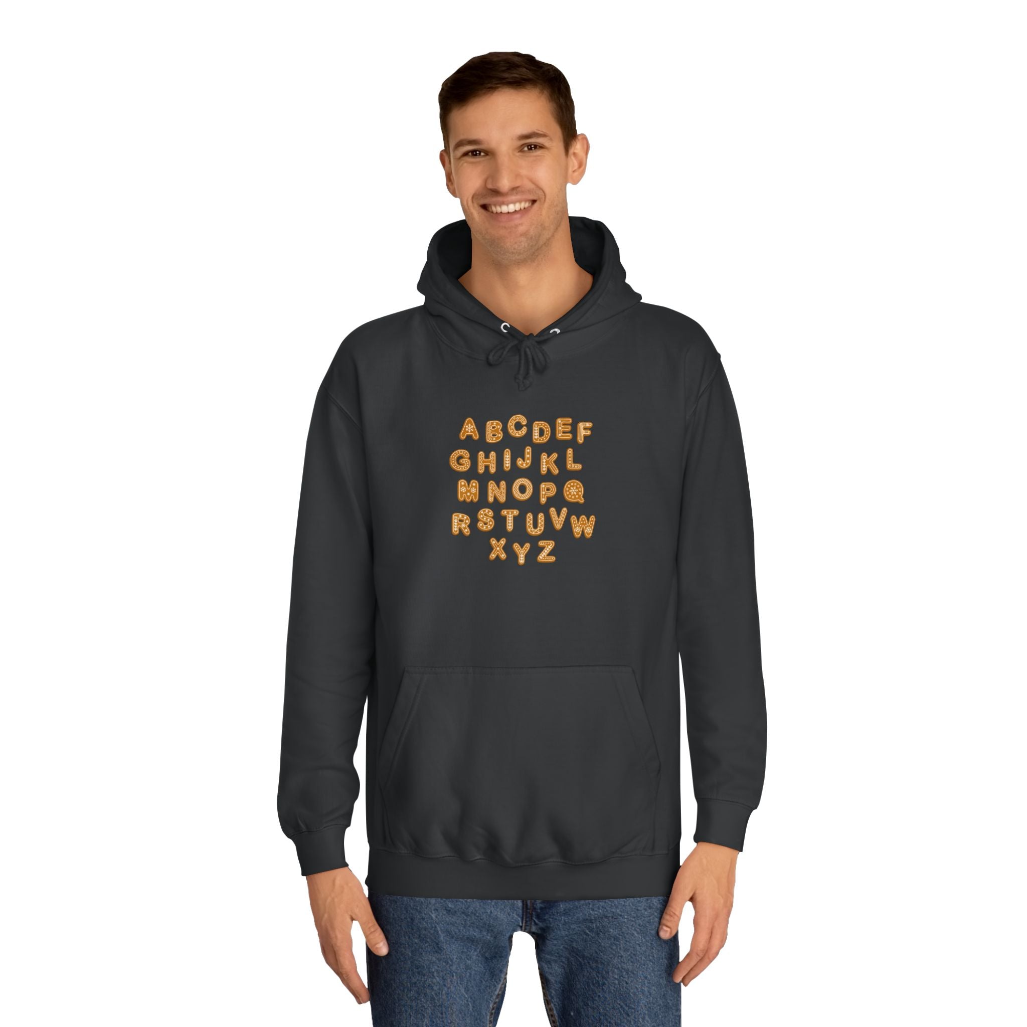 Cookie Alphabet Hoodie | Letters A to Z Cookie Font Sweatshirt