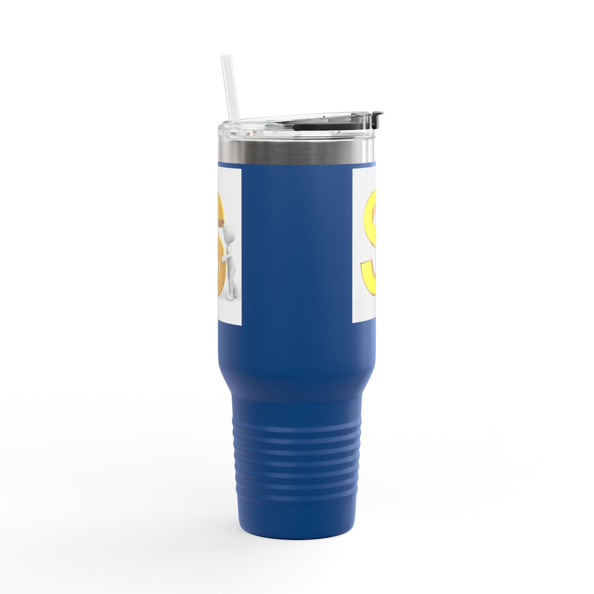 Mug de voyage - Monogramme grande lettre S dorée