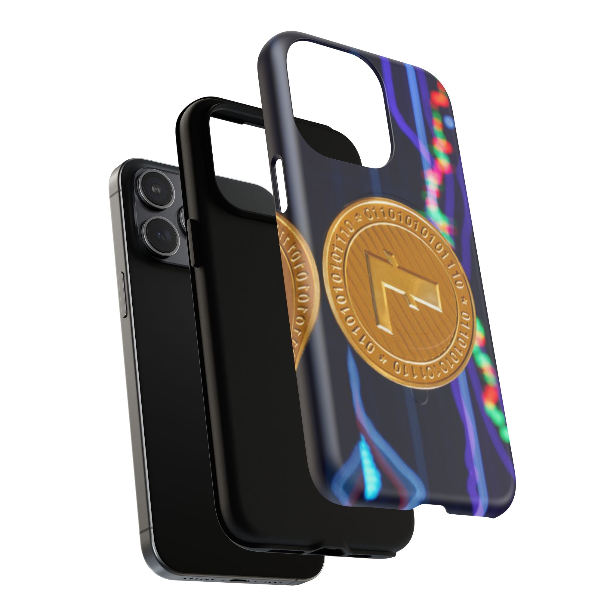 Litecoin Crypto Coin Phone Case | Tough Magnetic Case, Blockchain Design