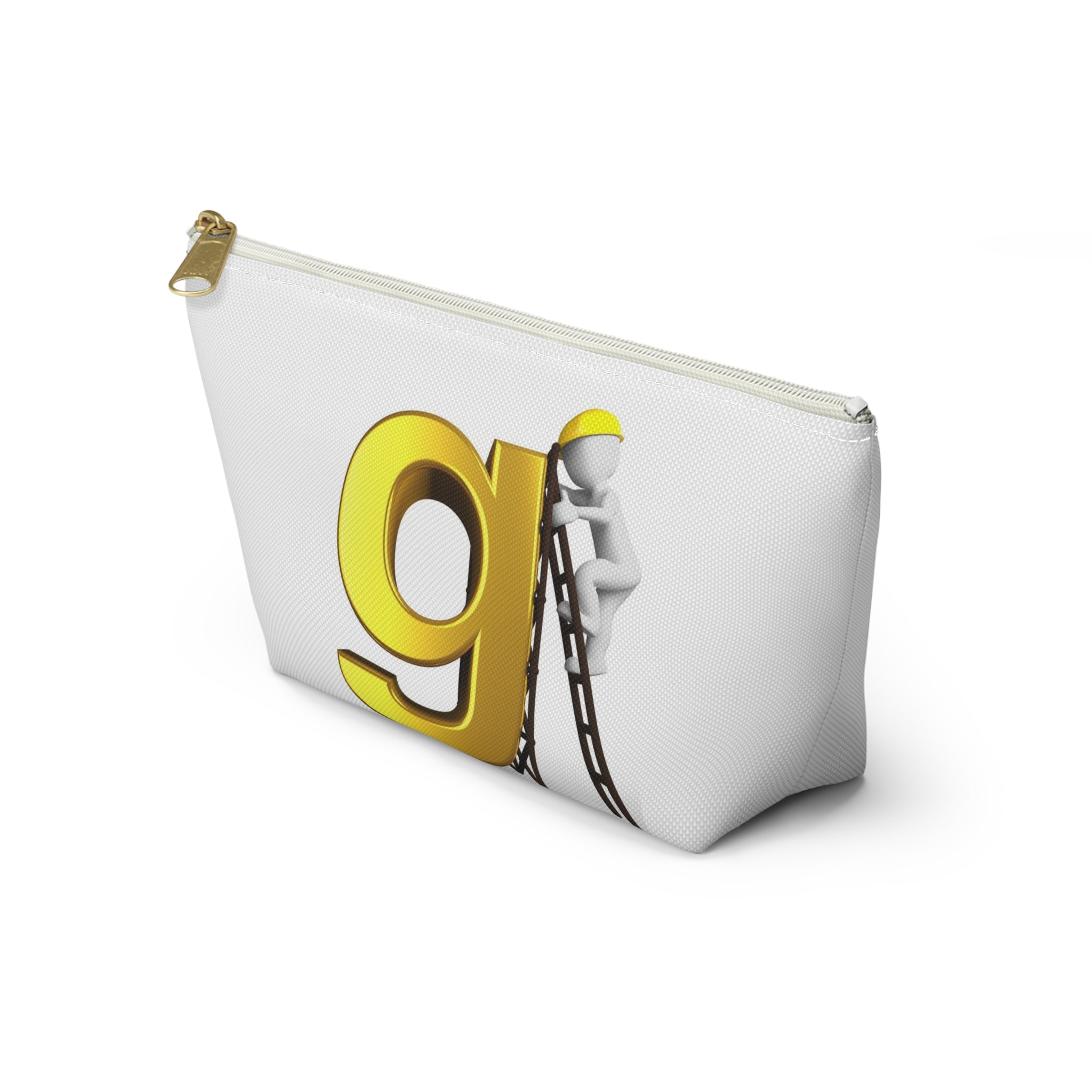 Gold Letter G with Worker Ladder Accessory Pouch