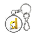 Gold Letter D Keyring Tag | Initial Monogram Keychain
