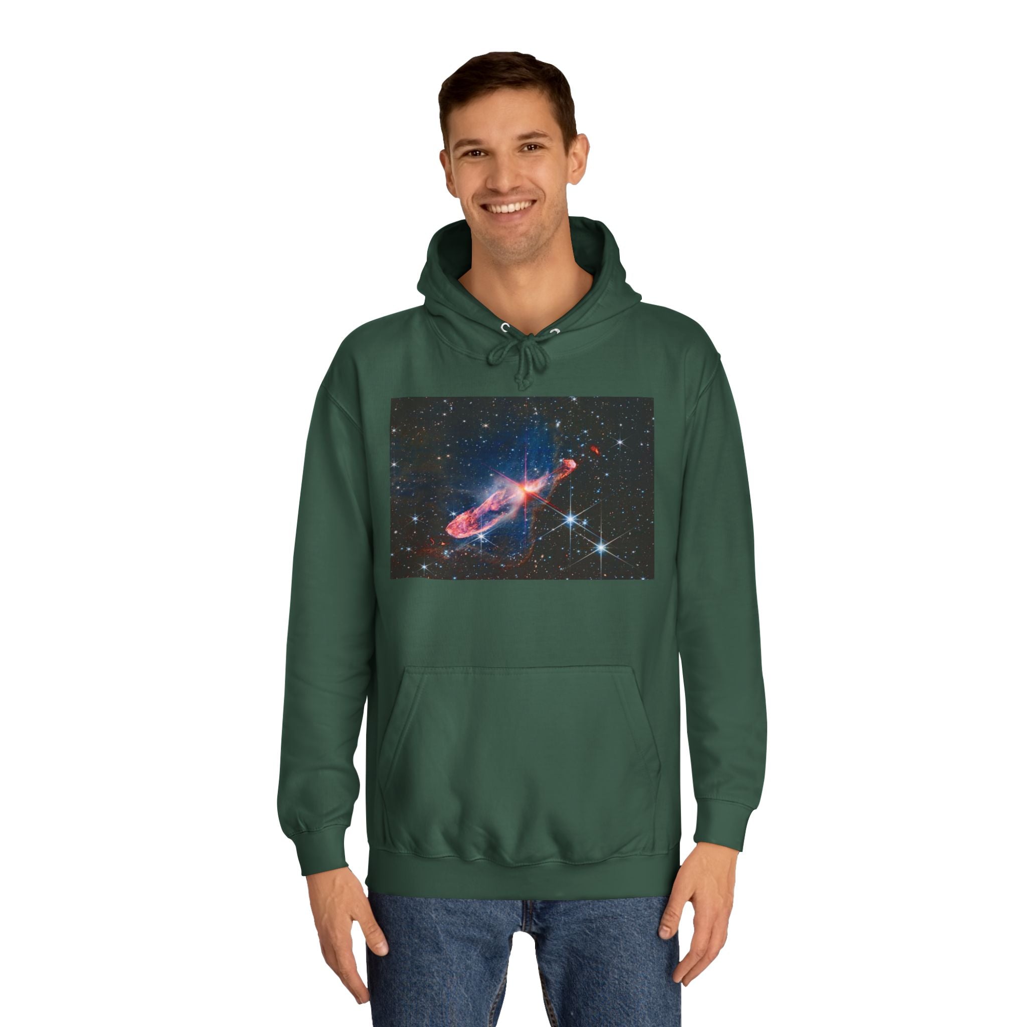Nebula Space Photo Hoodie | Cosmic Galaxy Stars Astronautic Design