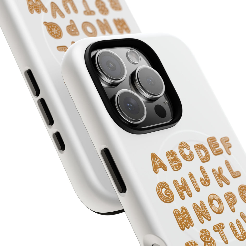Cookie Alphabet Phone Case | Tough Magnetic Case, Cute Lettering