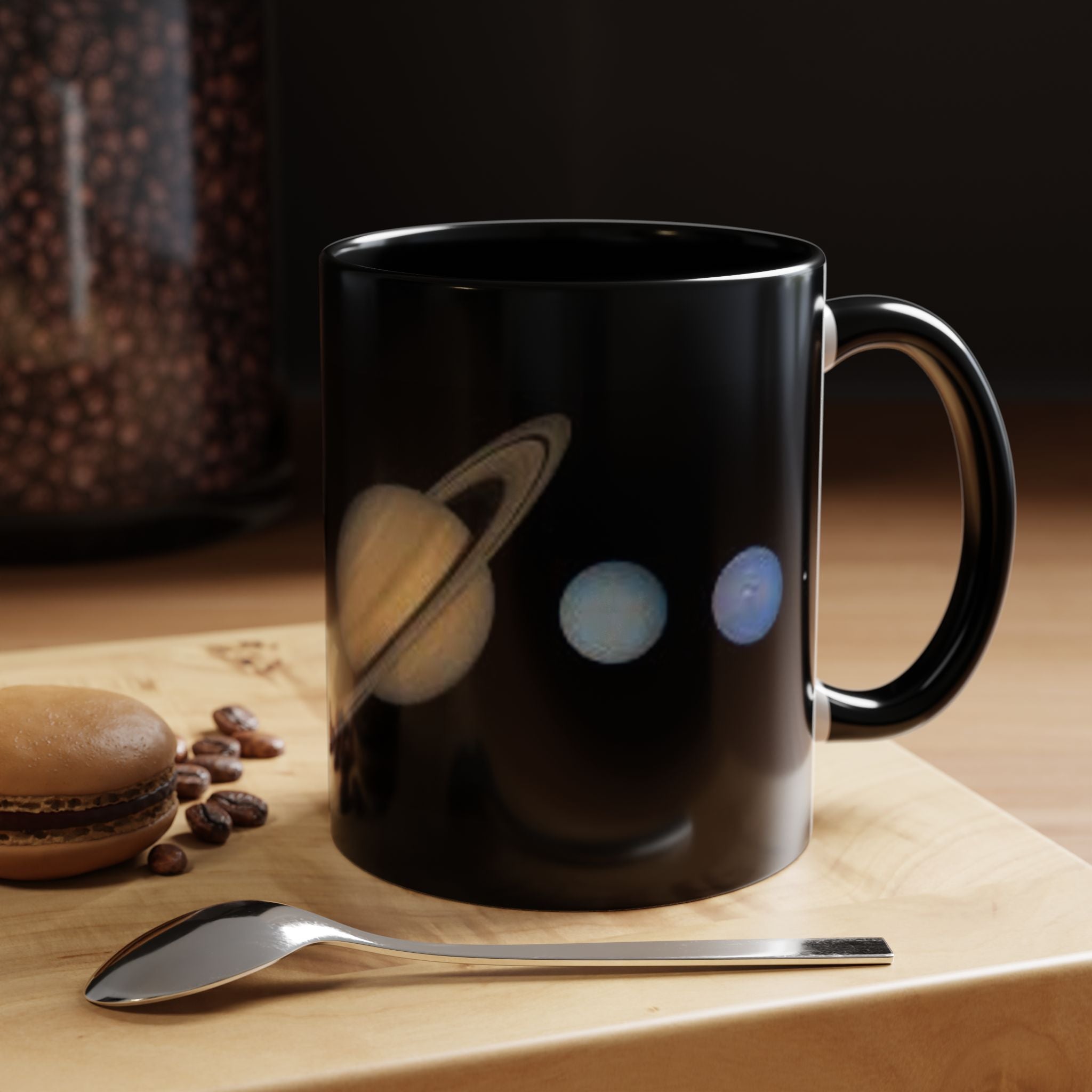 Planeten-Sonnensystem-Tasse | Akzent-Kaffeetasse mit Saturn und Jupiter