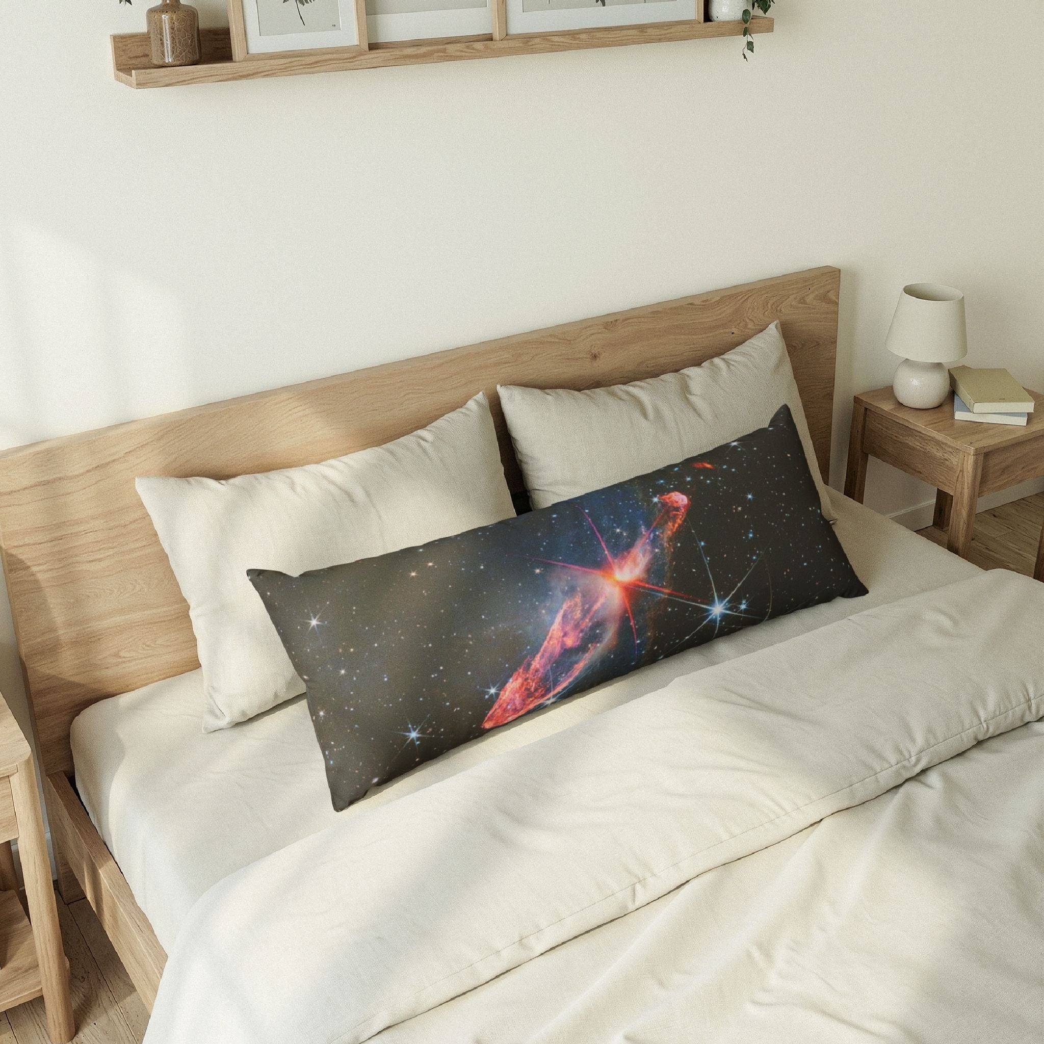 Nebula Space Galaxy Body Pillow | Cosmic Stars Astronomy Print