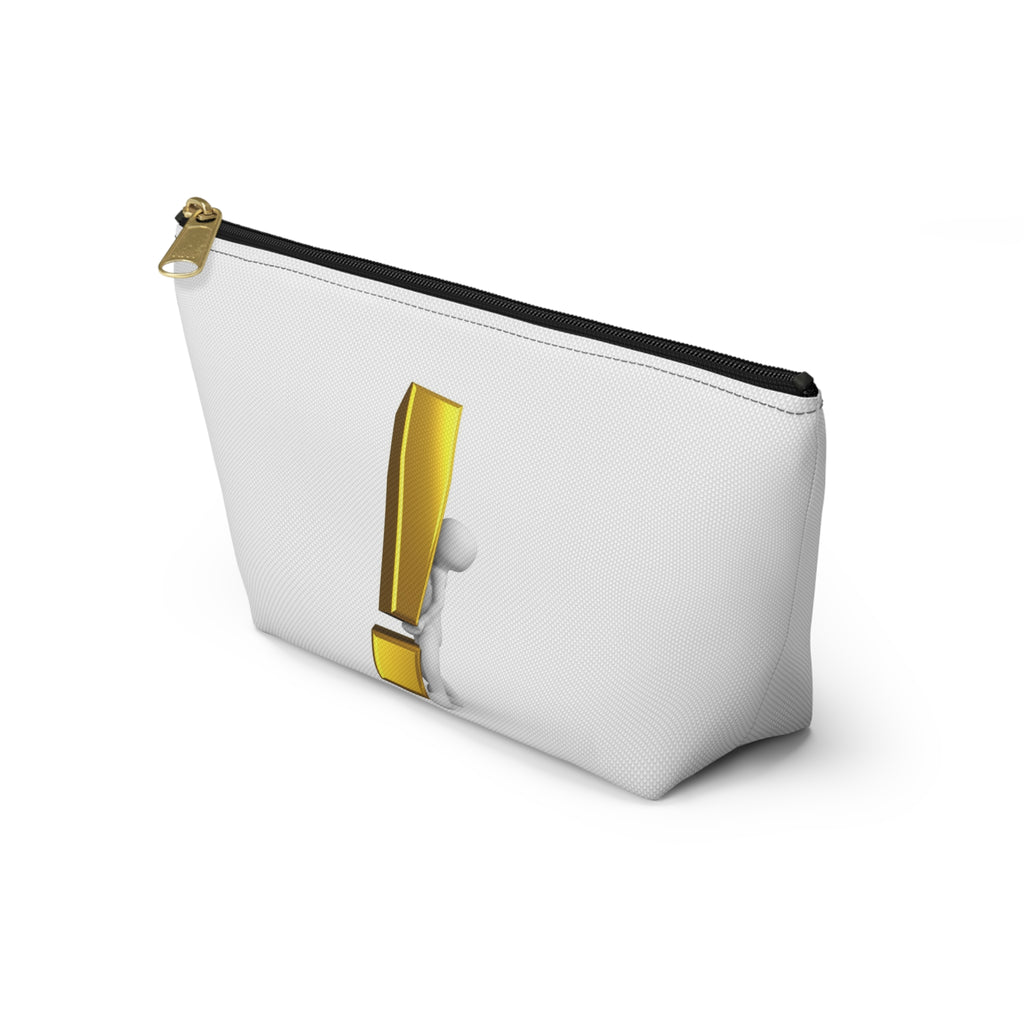 3D Figure Holding Gold Exclamation Mark Accessory Pouch