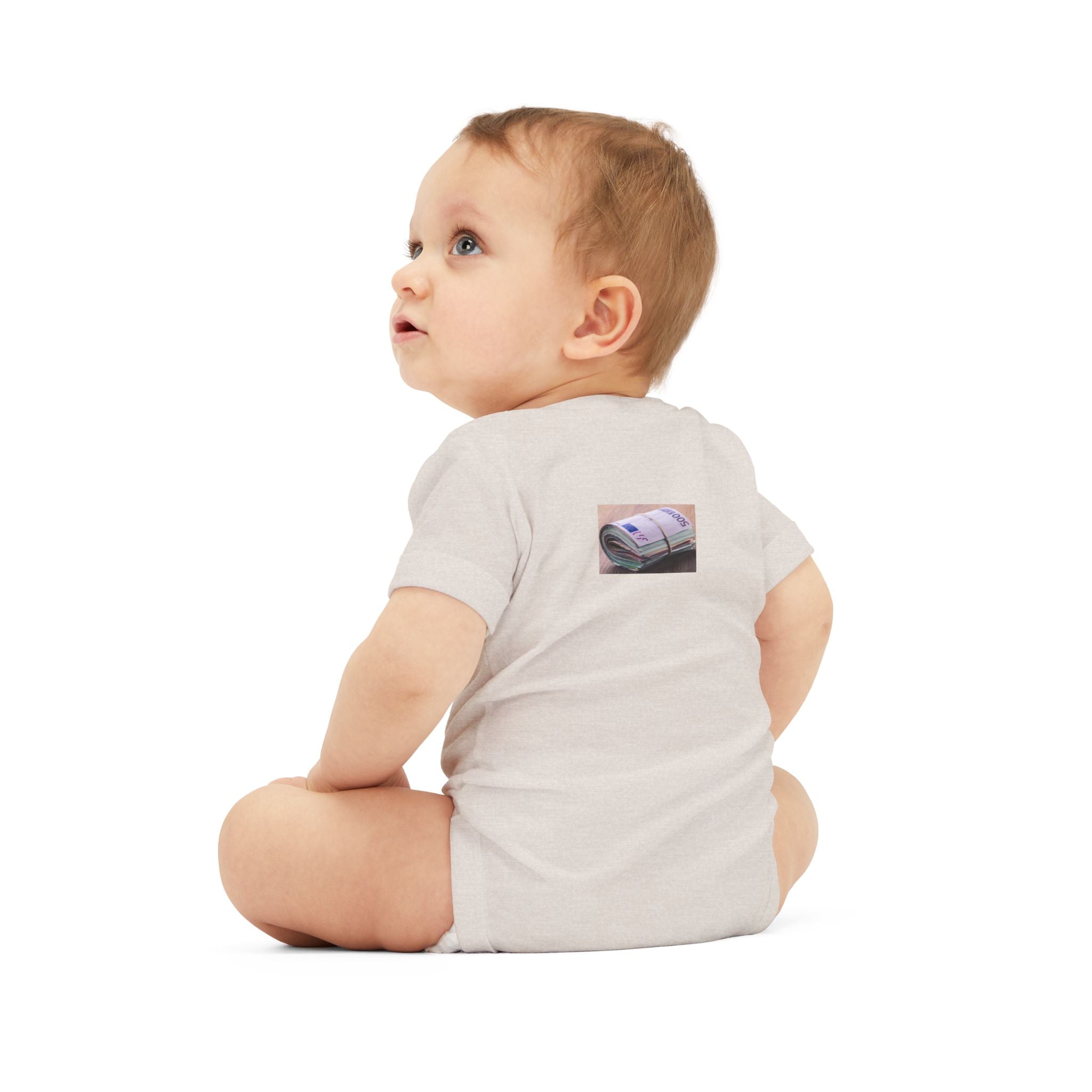 Stack of Cash Graphic Infant One Piece | money print bodysuit
