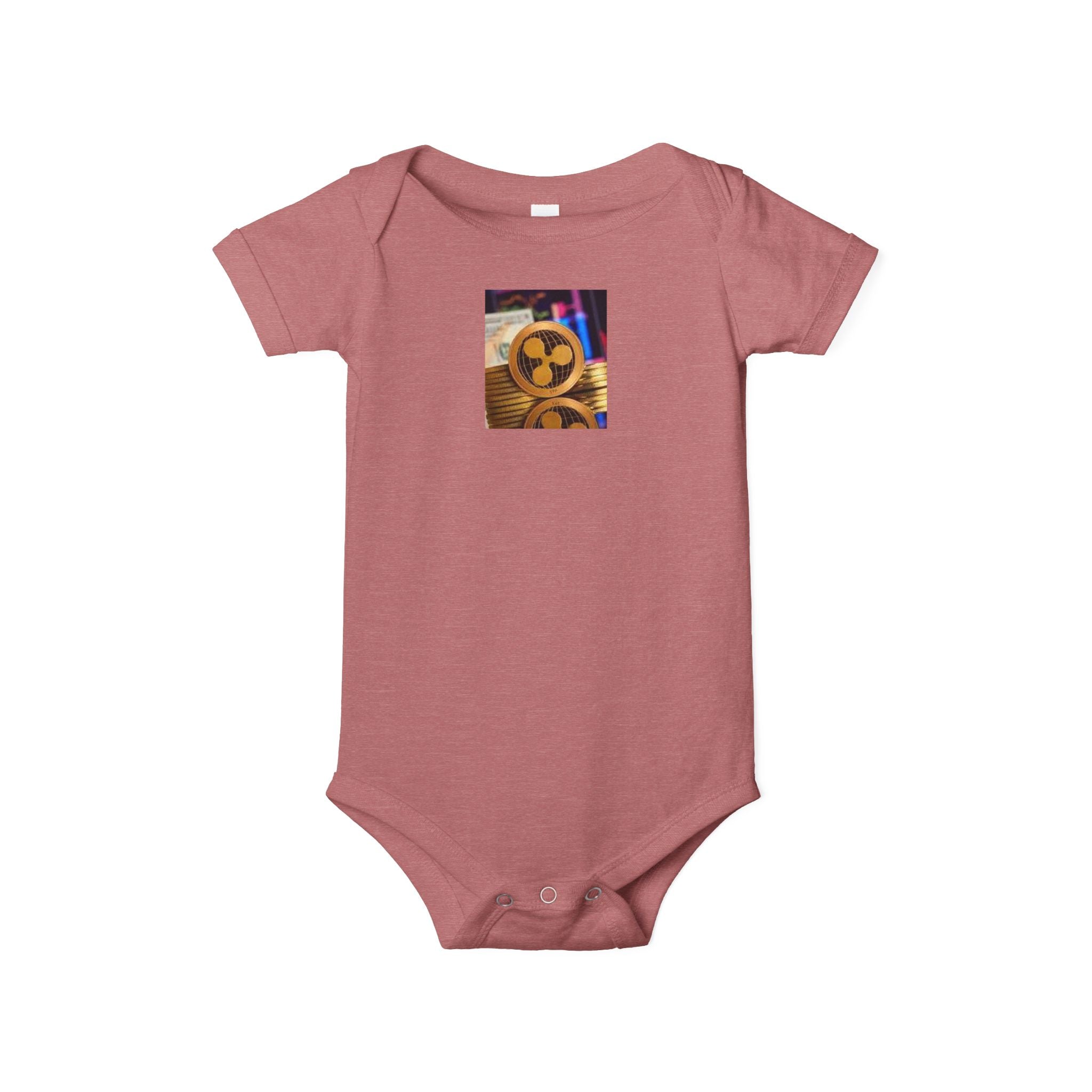 Grenouillère pour bébé avec logo de la cryptomonnaie XRP Ripple