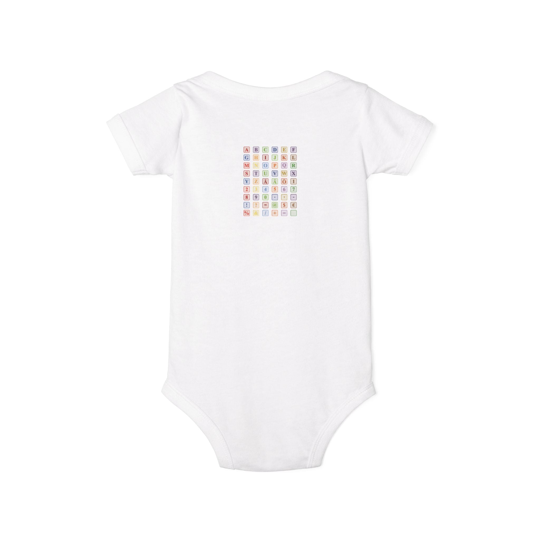Colorful Alphabet Grid Infant One Piece | Baby Bodysuit