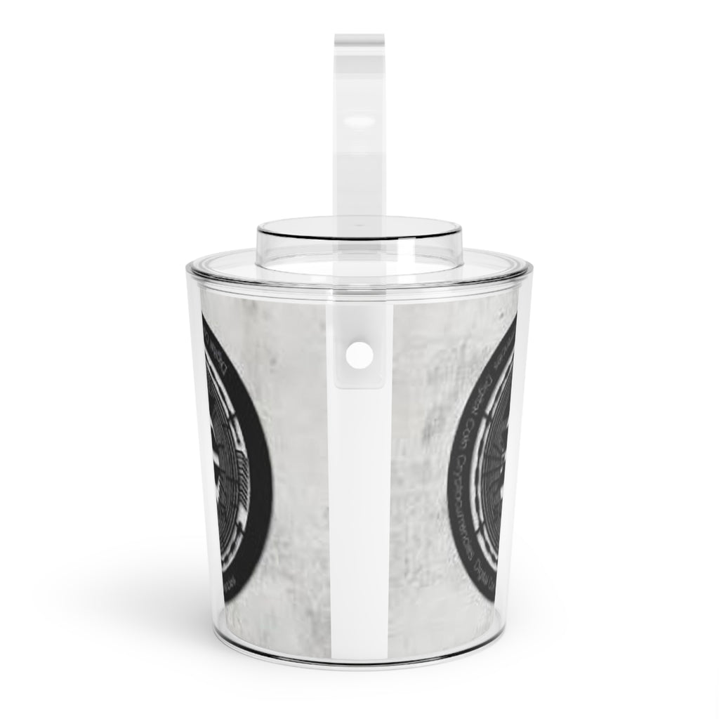 Solana Coin Logo Ice Bucket | Ice Bucket with Tongs