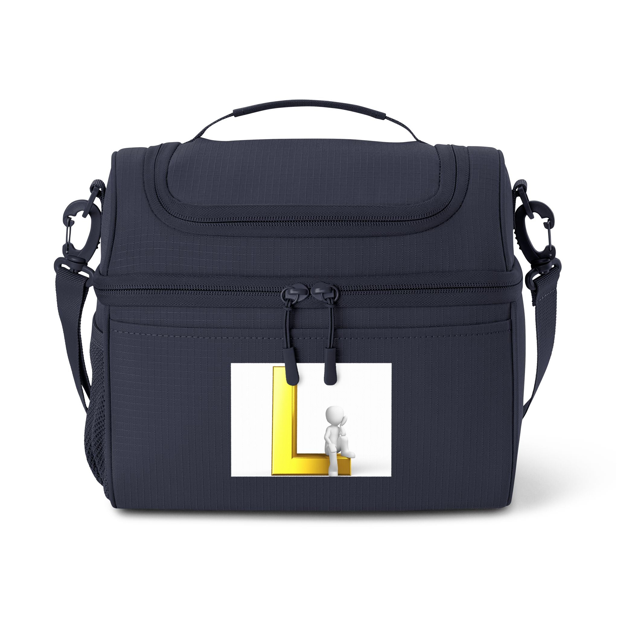 Yellow Letter L 3D Figure Cooler Bag | Initial L Lunch Tote