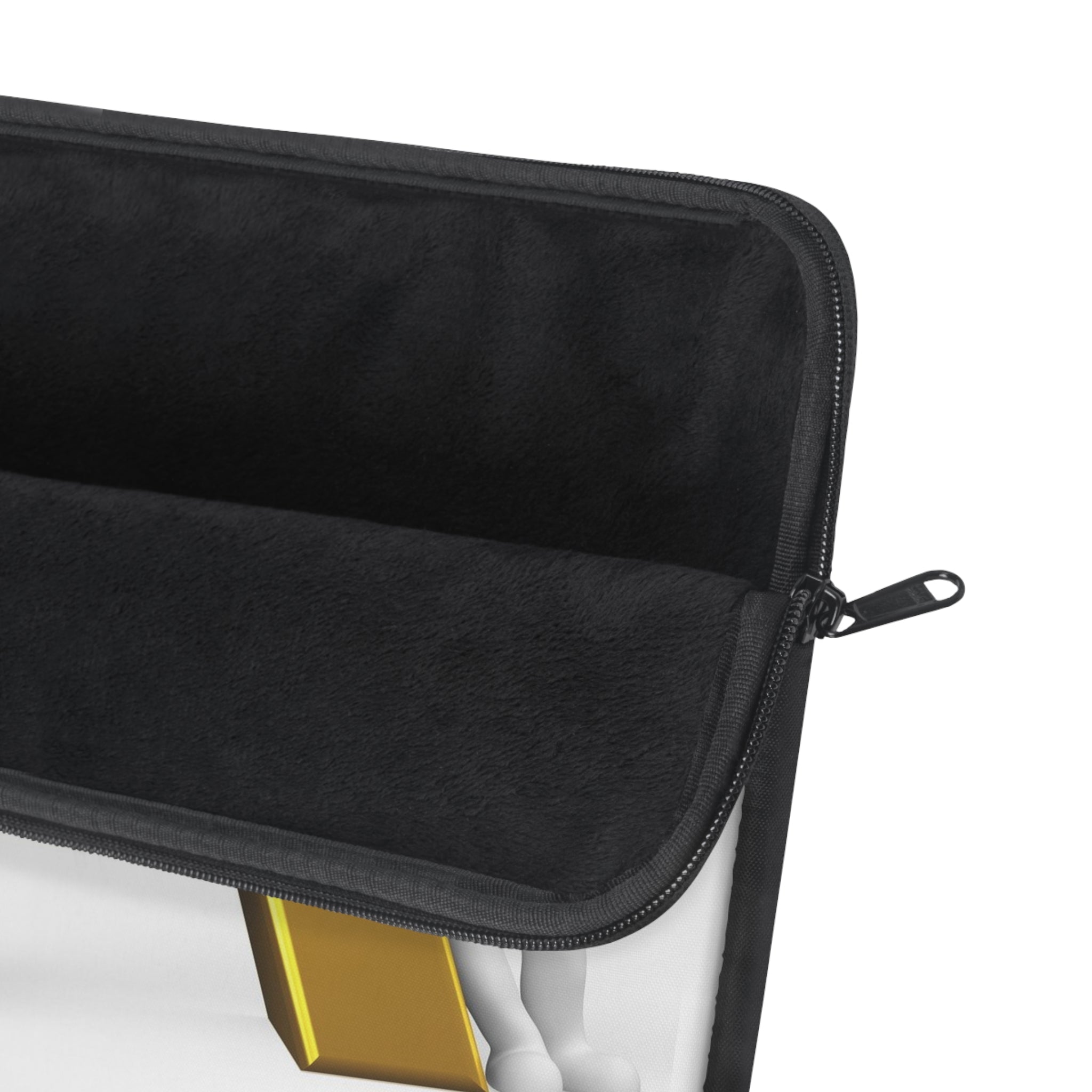 Gold Letter A Monogram Laptop Sleeve | Initial A Alphabet Case