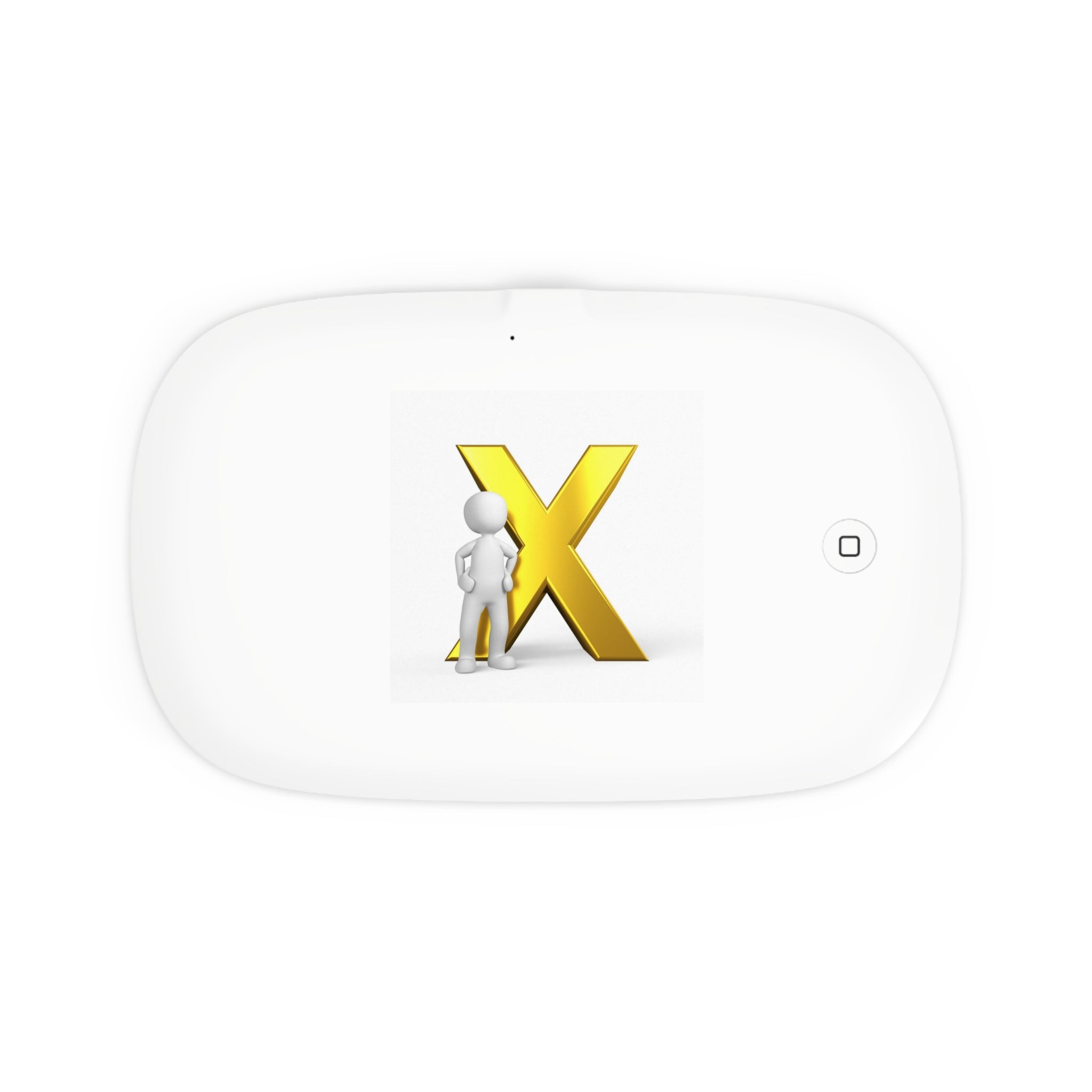 Gold Letter X Design Sanitizer Wireless Charging Pad | UV Phone Sanitizer