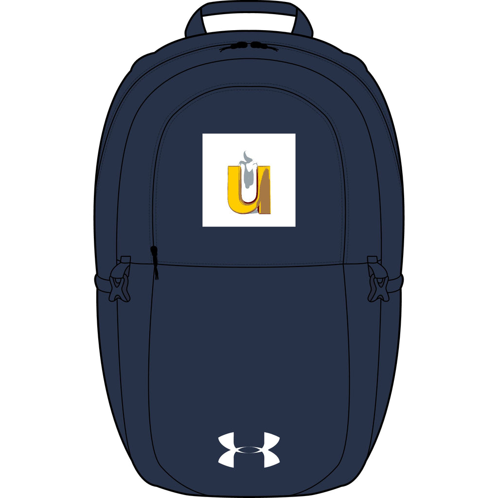 Yellow Letter U Monogram Backpack | Embroidered Under Armour Style Backpack