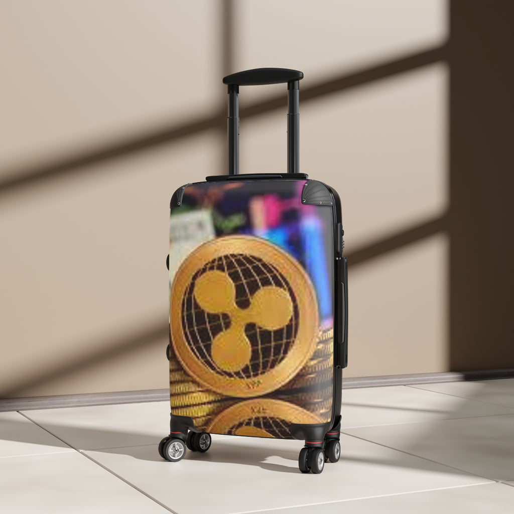 Ripple Crypto Coin Suitcase | Luggage Cover, Cryptocurrency Travel Case